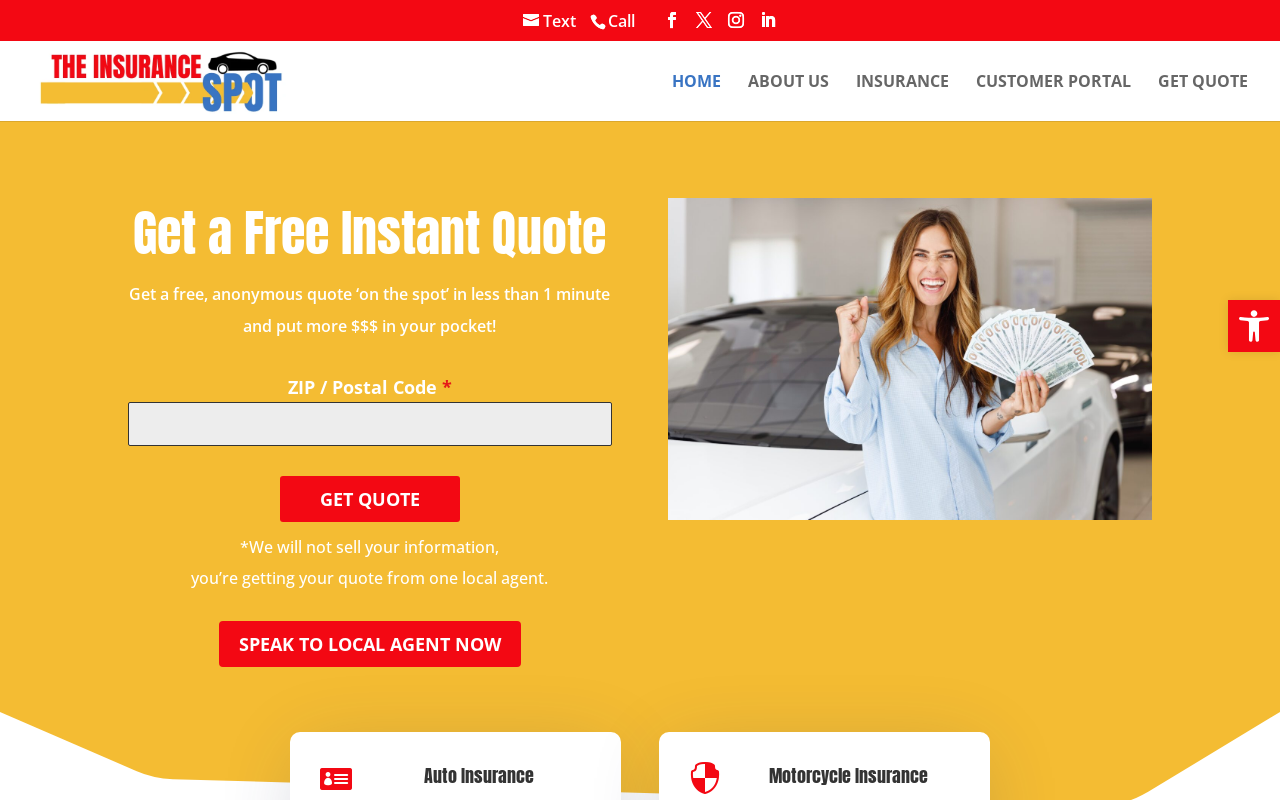 The Insurance Spot — screenshot of their official website