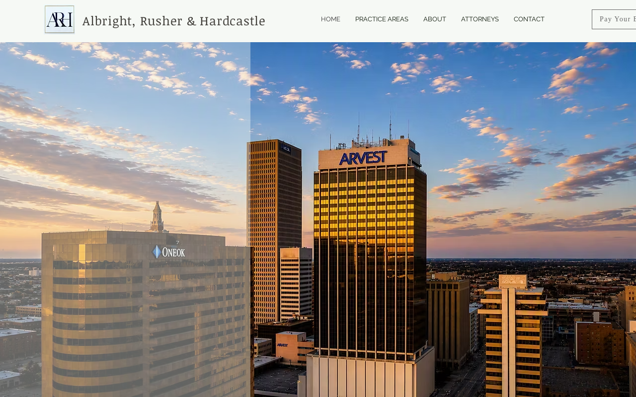 Albright, Rusher & Hardcastle — screenshot of their official website