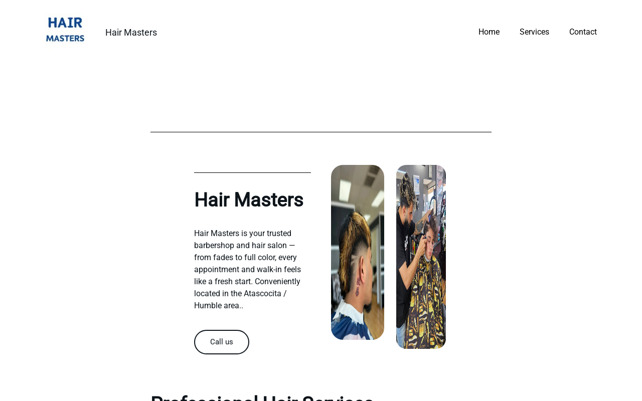 Hair Masters — screenshot of their official website
