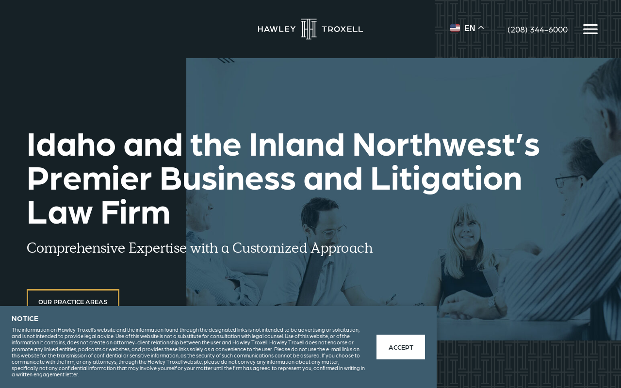 Hawley Troxell — screenshot of their official website