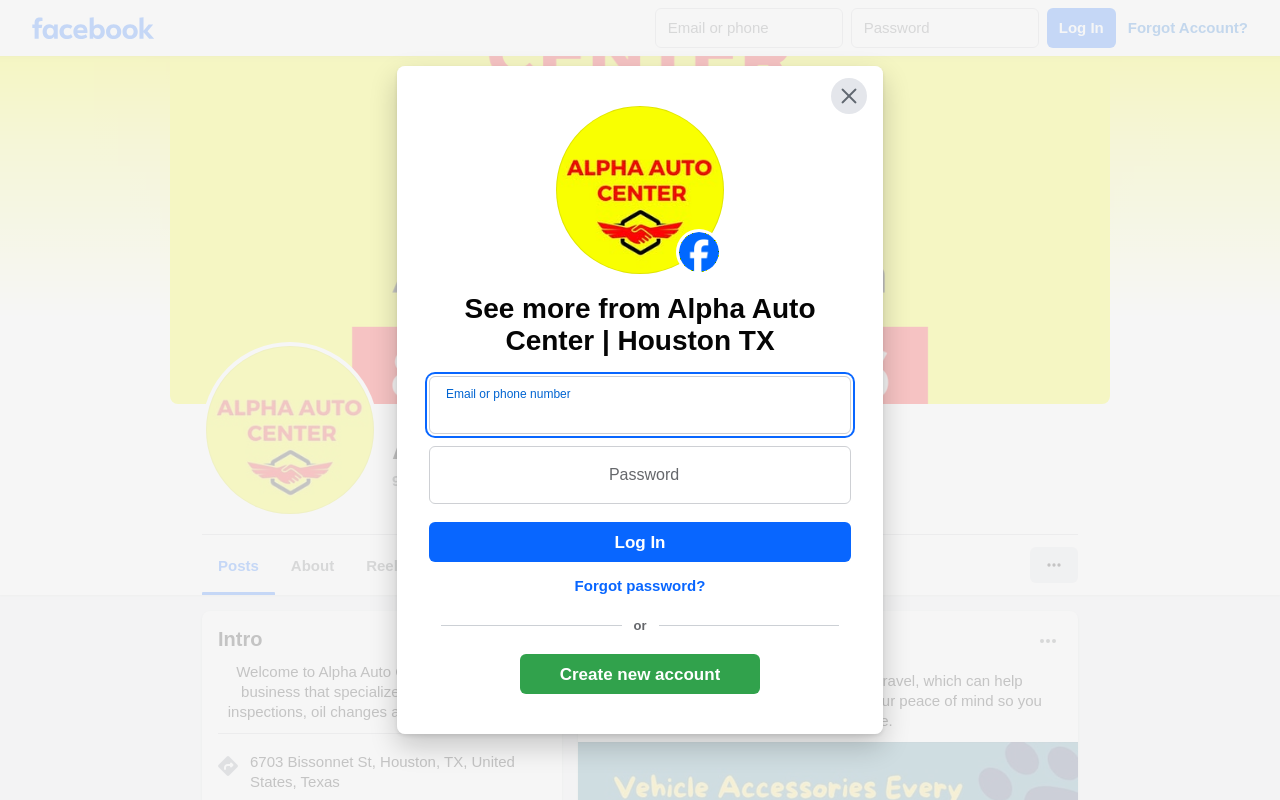 Alpha Auto Center — screenshot of their official website