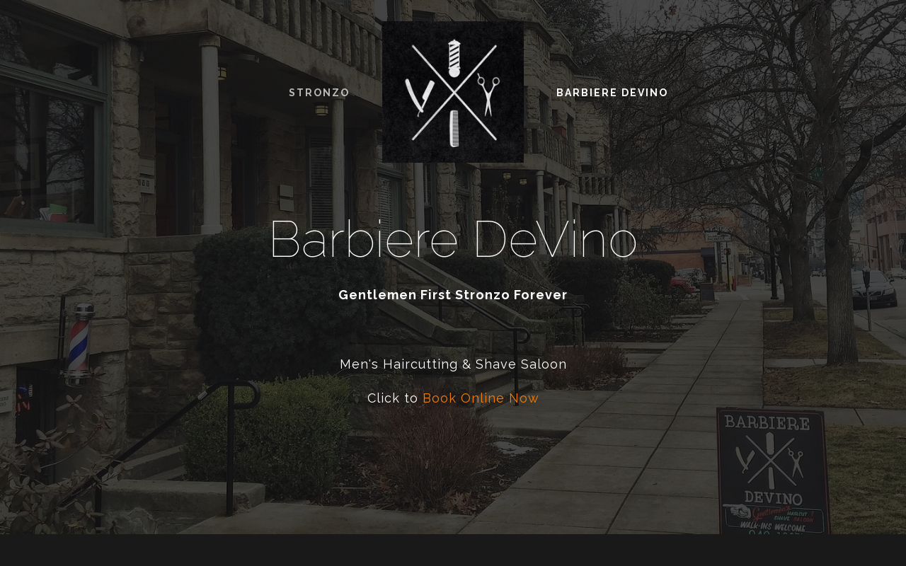 Barbiere DeVino — screenshot of their official website