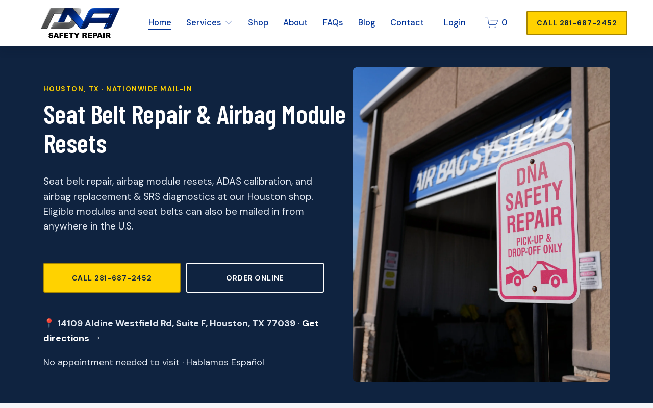 DNA Safety Repair — screenshot of their official website