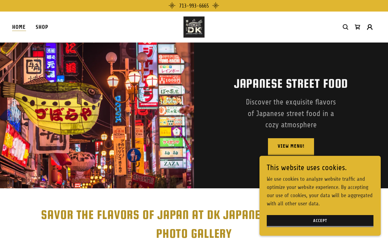 DK Japanese Street Food — screenshot of their official website