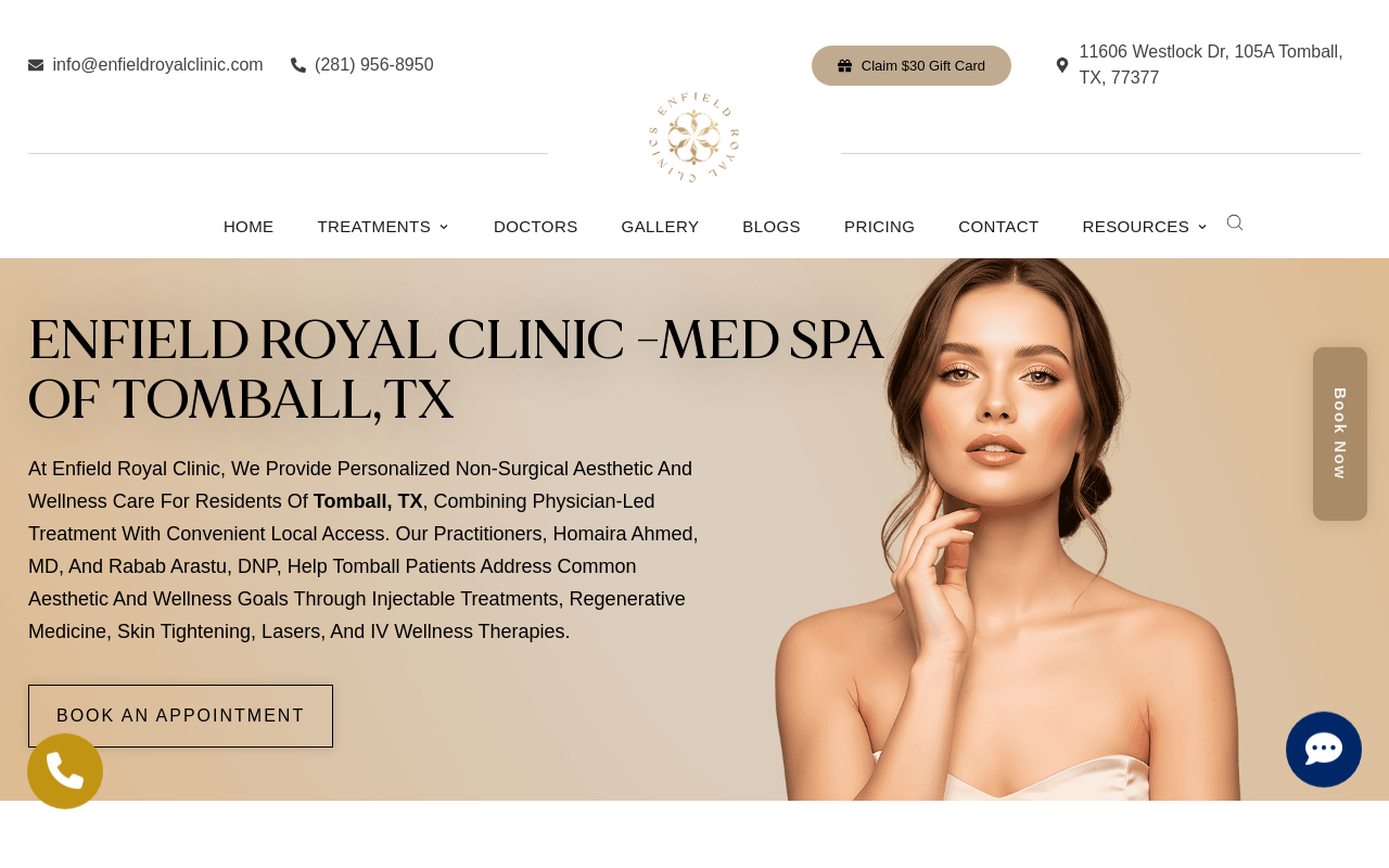 Enfield Royal Med Spa — screenshot of their official website