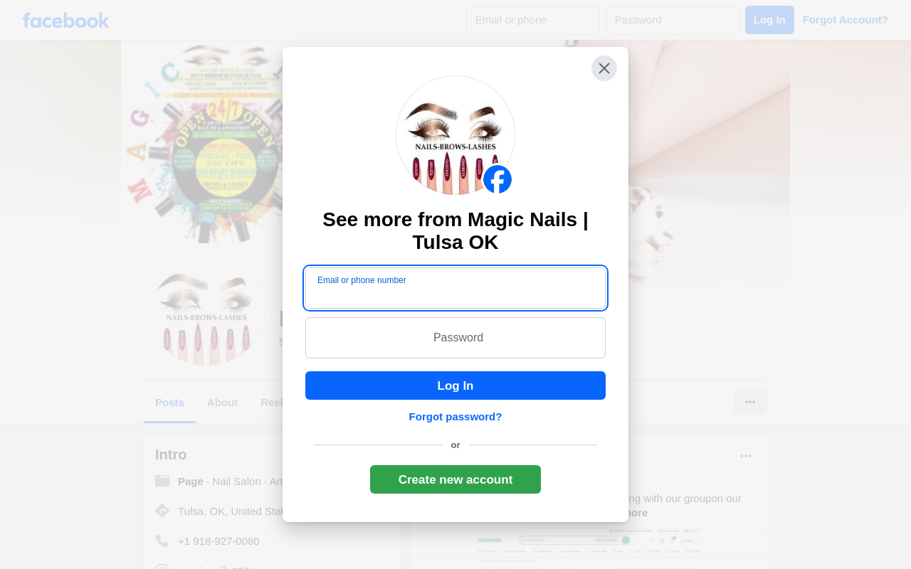 Magic Nails — screenshot of their official website