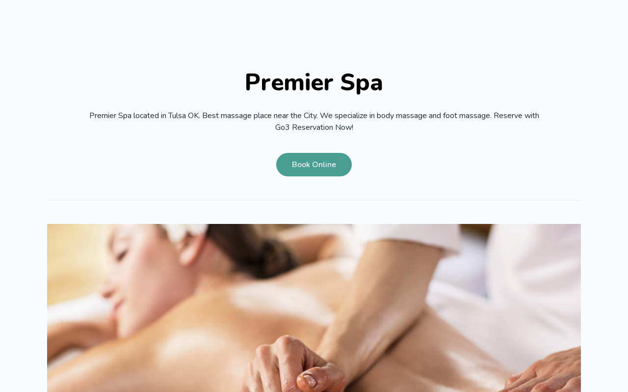 Premier Spa — screenshot of their official website
