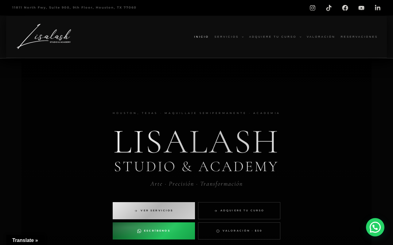 Lisalash Studio — screenshot of their official website