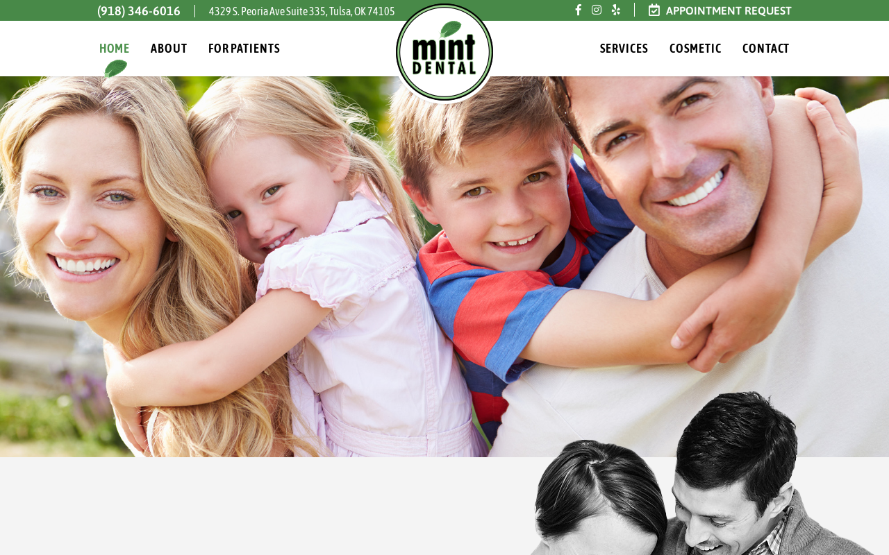 Mint Dental — screenshot of their official website