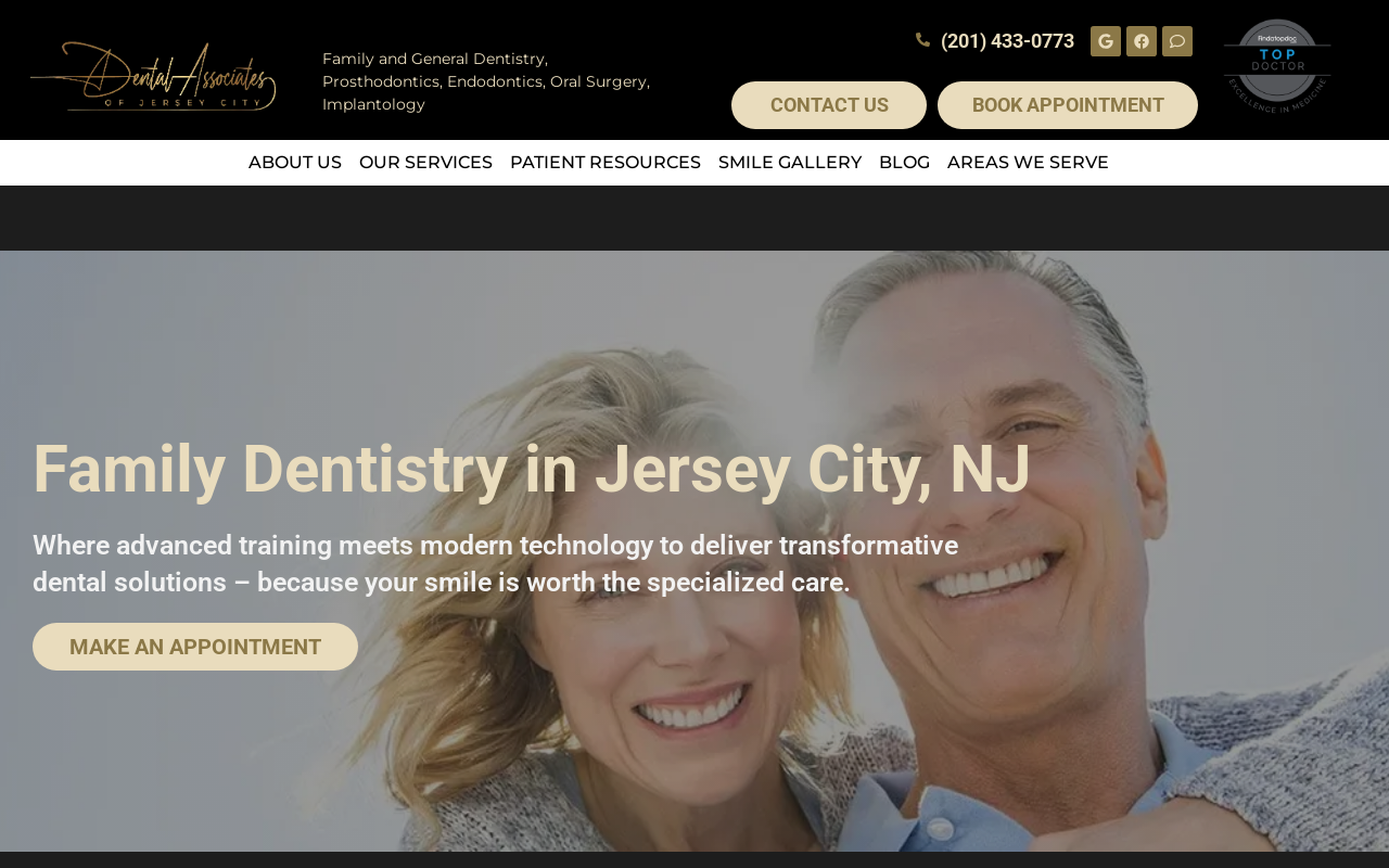 Dental Associates of Jersey City — screenshot of their official website