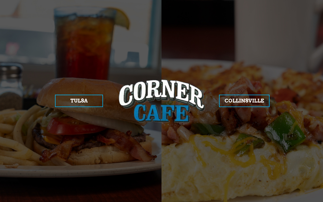 Corner Cafe — screenshot of their official website