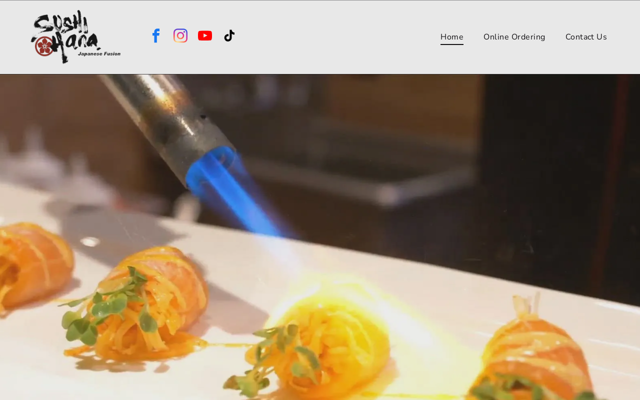 Sushi Hana — screenshot of their official website