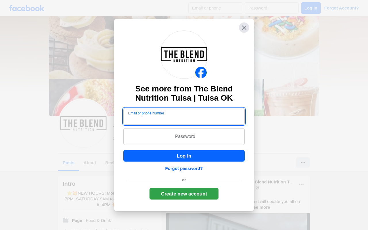 The Blend — screenshot of their official website