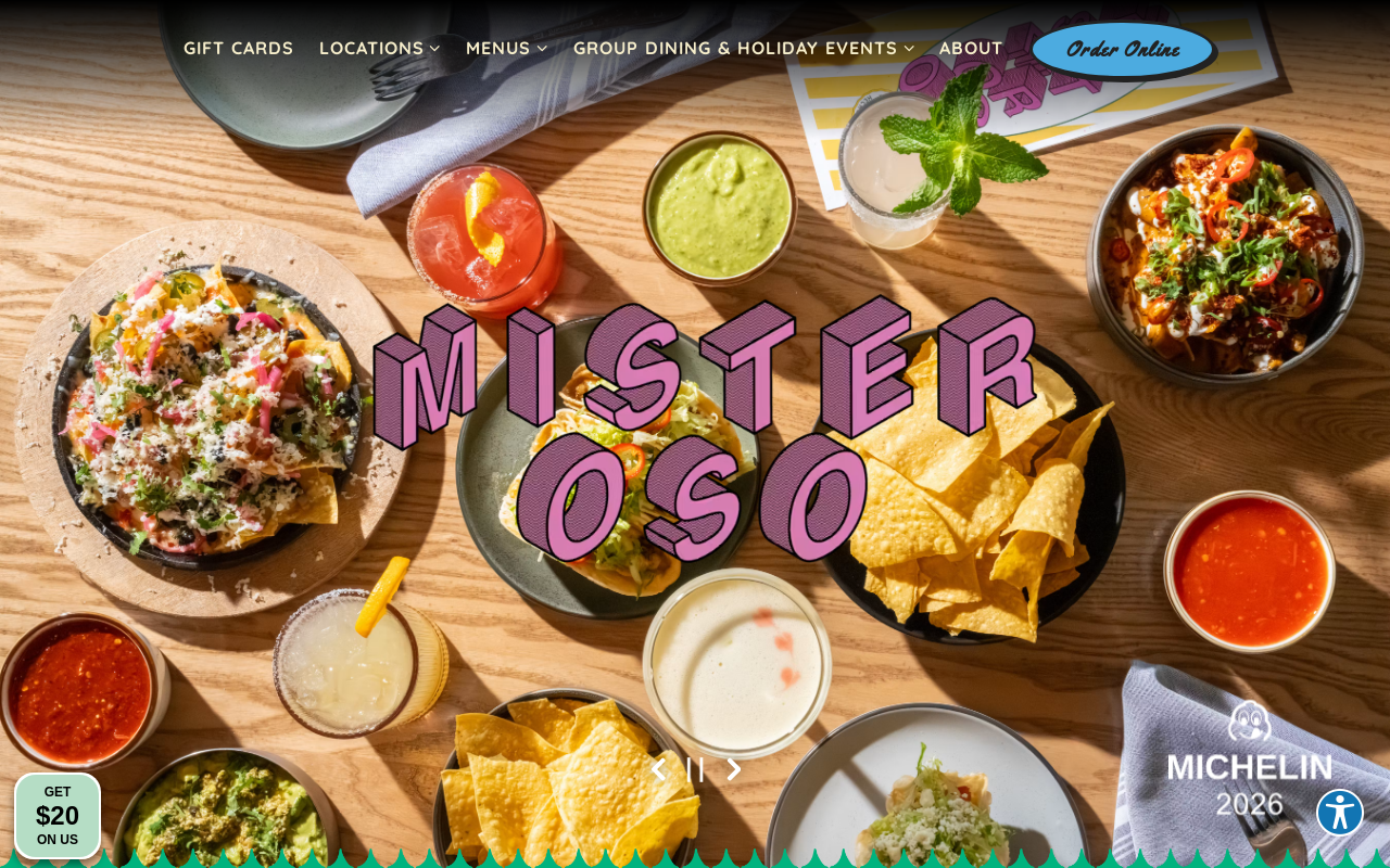 Mister Oso — screenshot of their official website