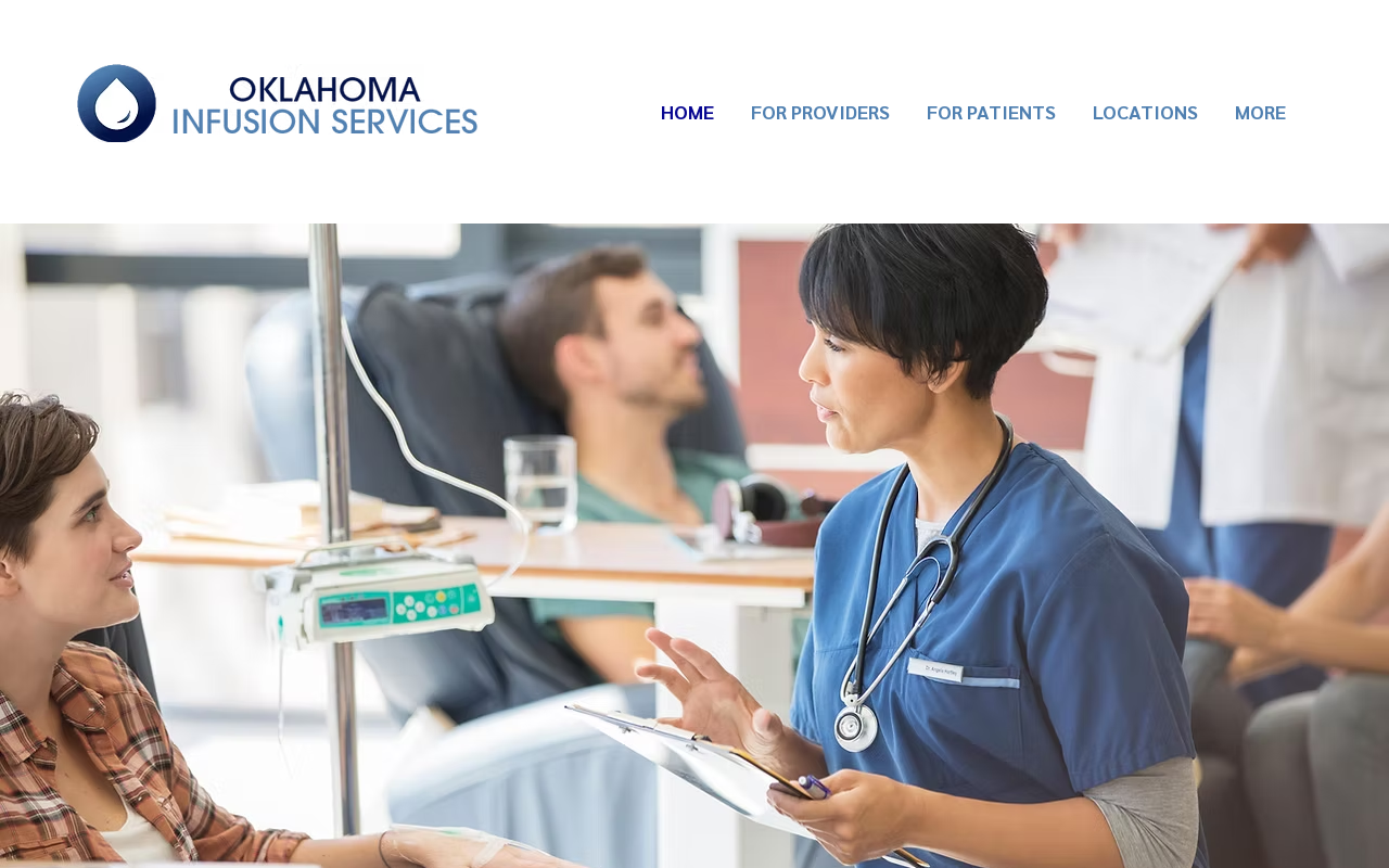 Oklahoma Infusion Services — screenshot of their official website