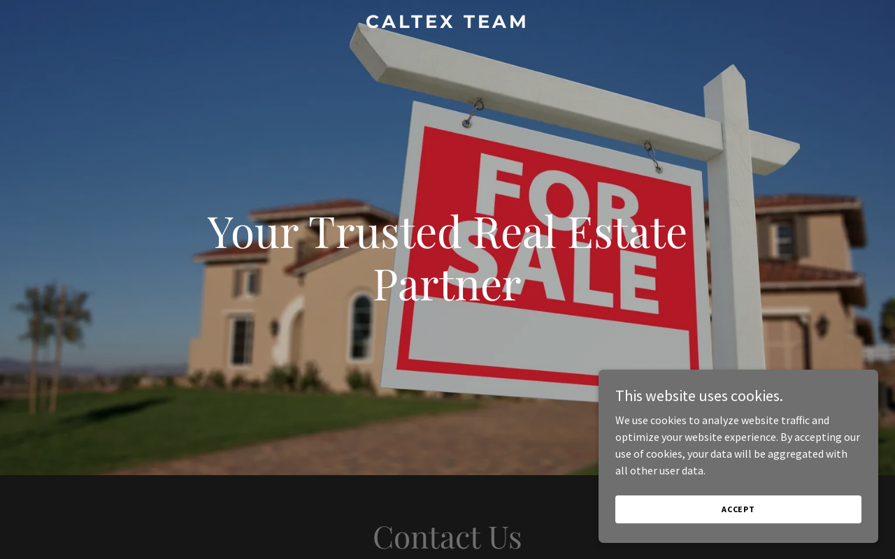 CalTex Team Commercial Real Estate — screenshot of their official website