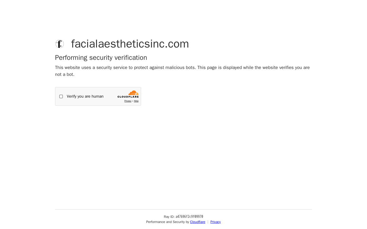Facial Aesthetics — screenshot of their official website