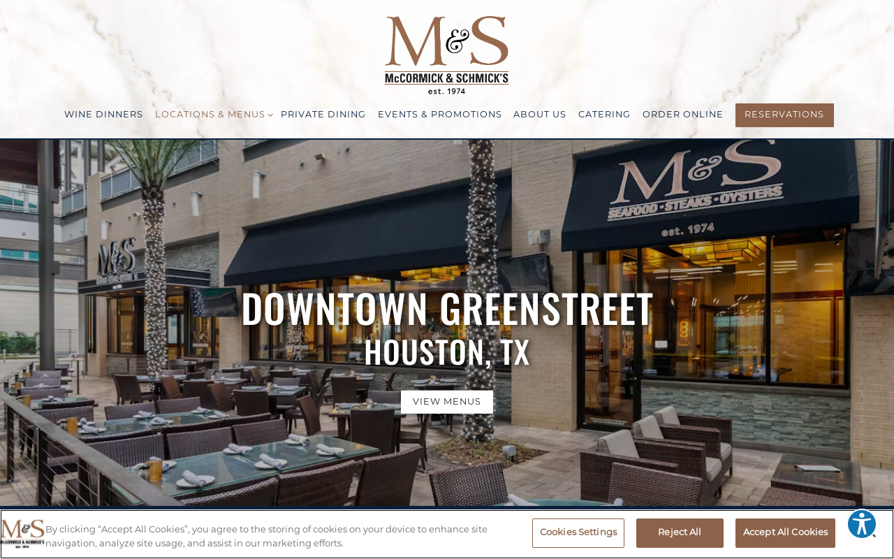 McCormick & Schmick's — screenshot of their official website