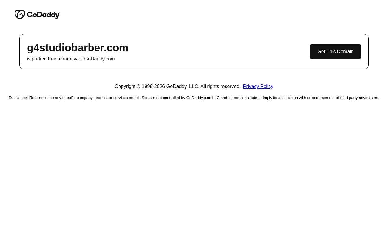 G4 Studio Barber — screenshot of their official website