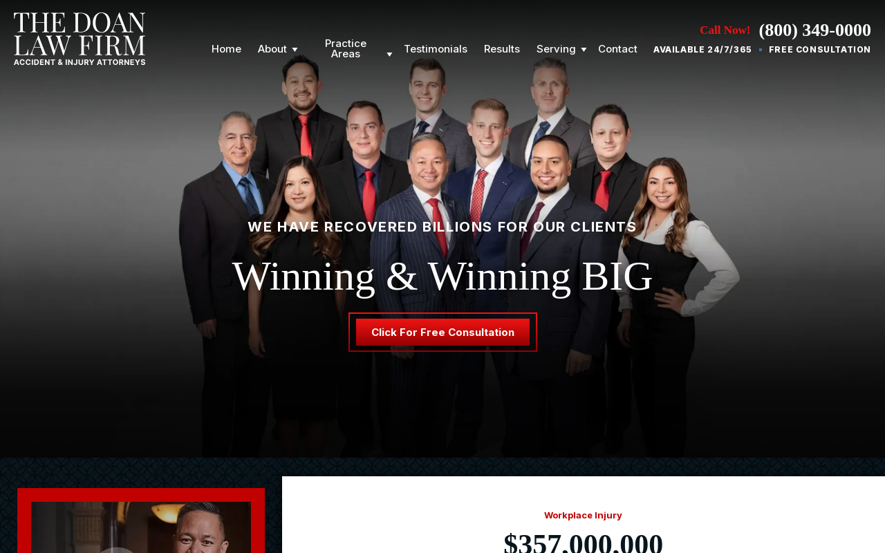 The Doan Law Firm — screenshot of their official website