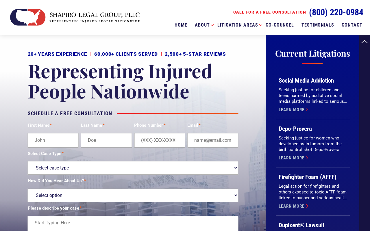 Shapiro Legal Group PLLC — screenshot of their official website