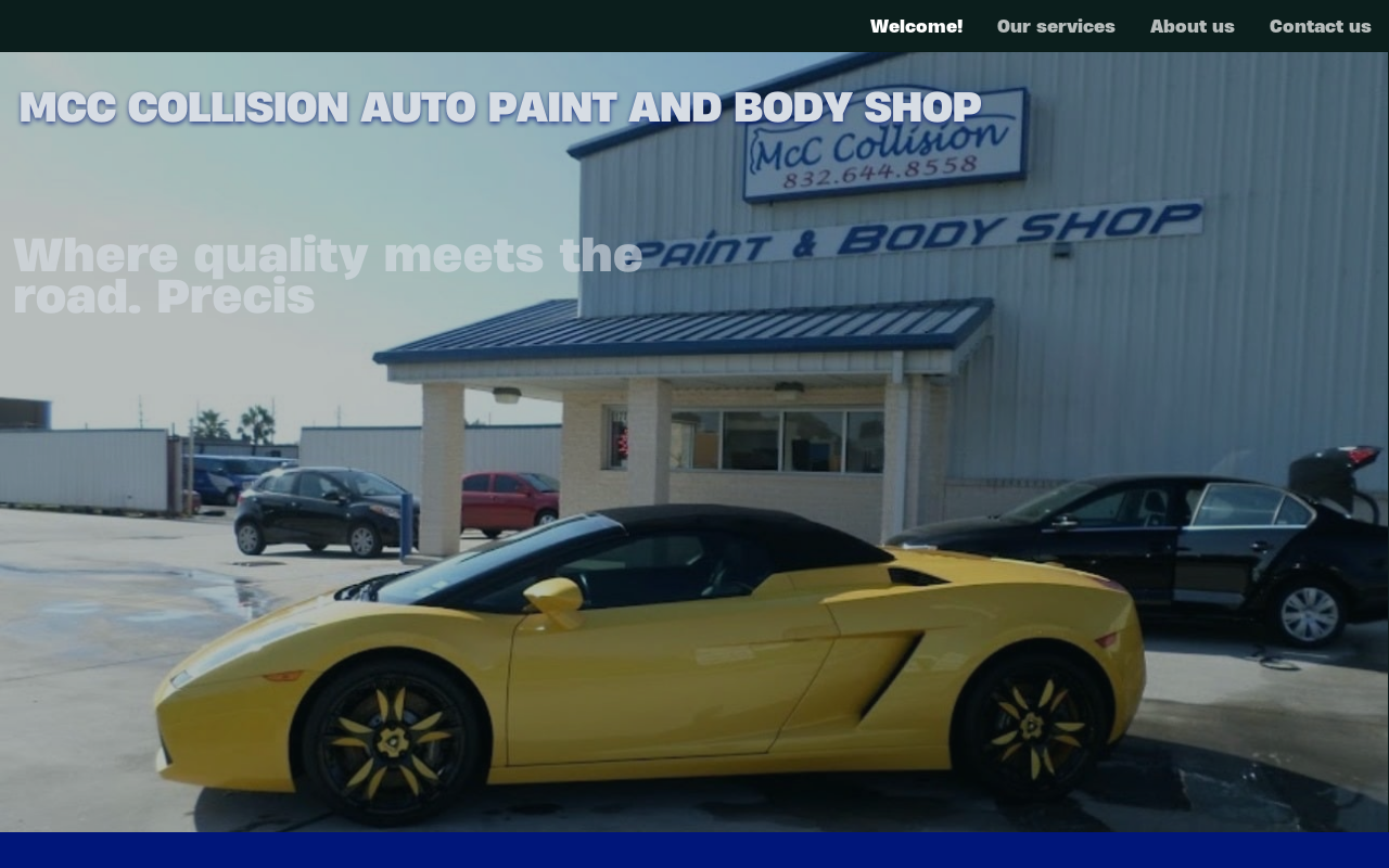 Mcc collision — screenshot of their official website