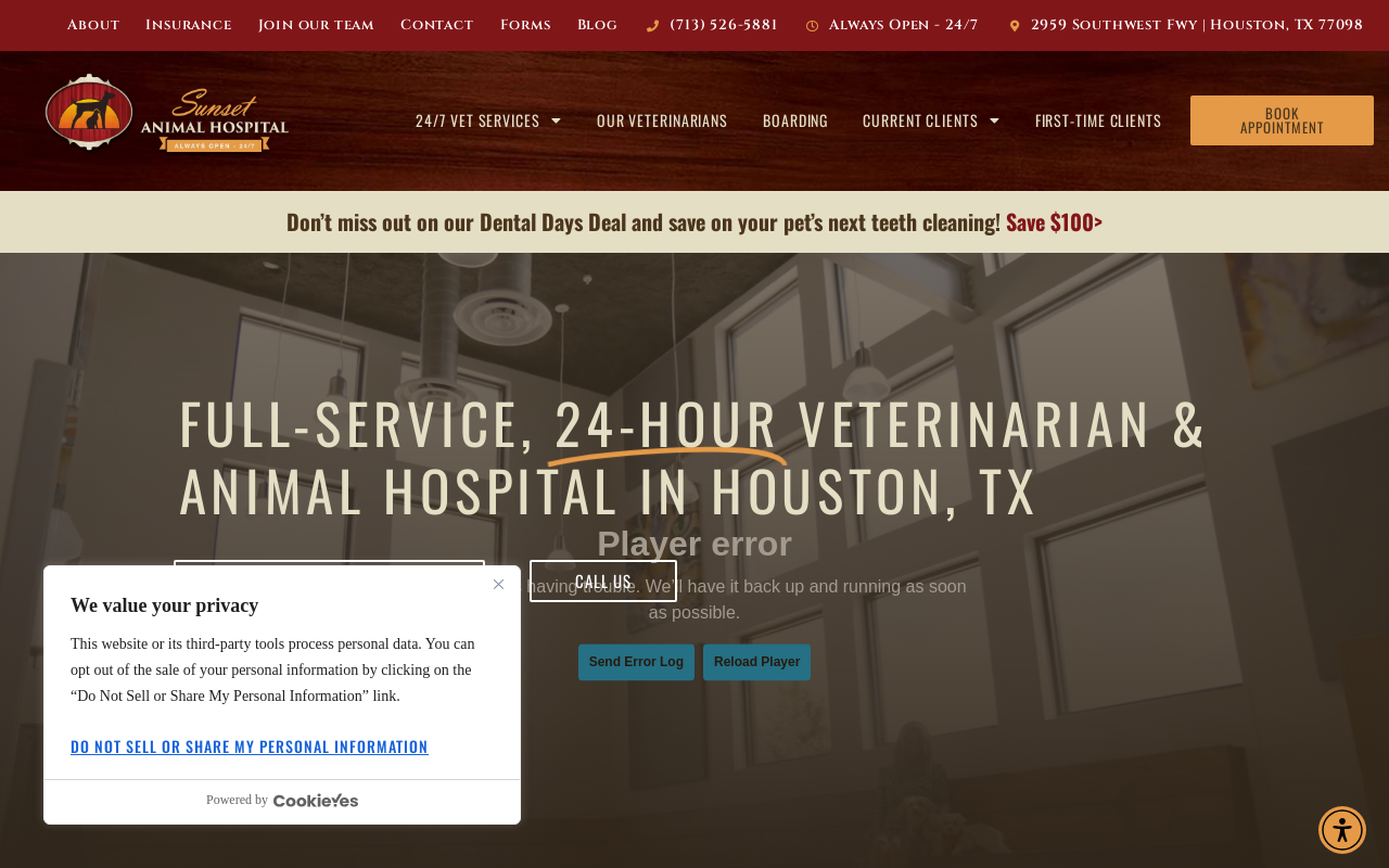 Animal Hospital — screenshot of their official website