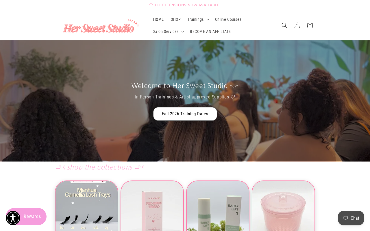 Her Sweet Studio — screenshot of their official website