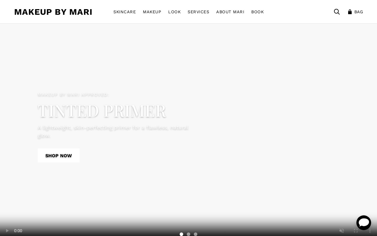 Makeup By Mari — screenshot of their official website