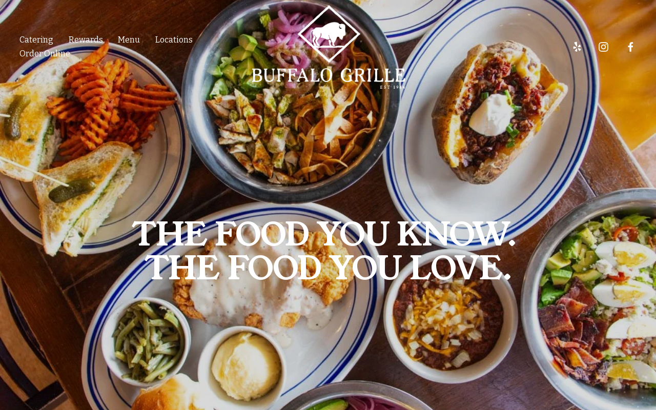 The Buffalo Grille — screenshot of their official website