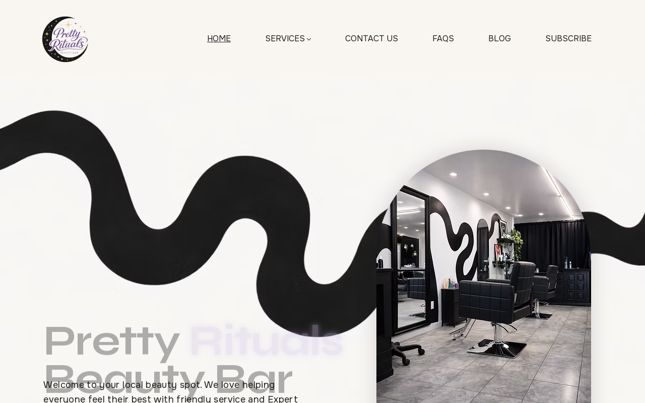 Pretty Rituals Beauty Bar — screenshot of their official website