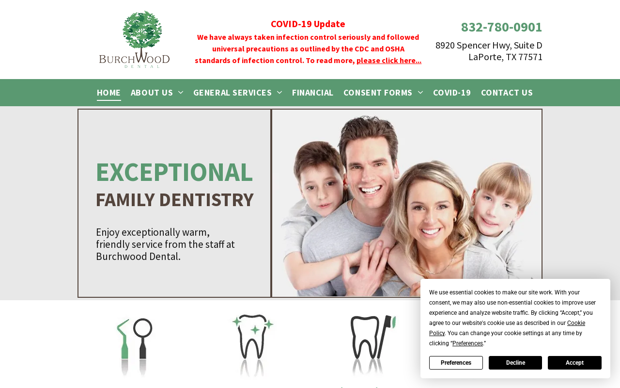 Burchwood Dental — screenshot of their official website