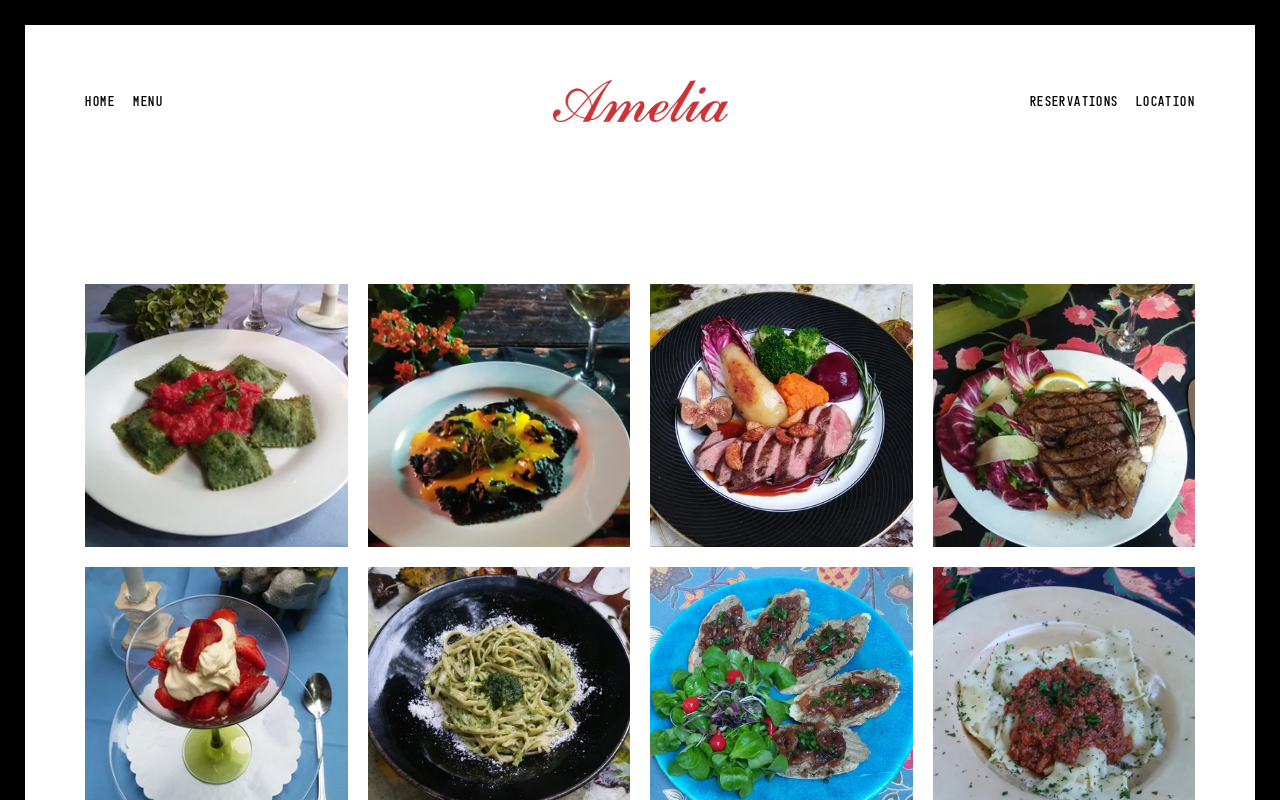 Amelia's Bistro — screenshot of their official website