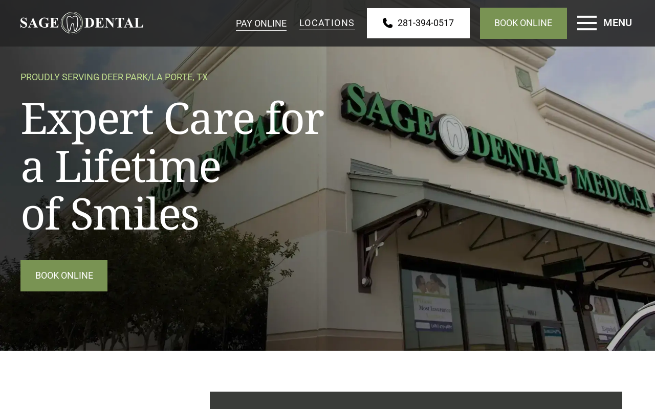 Sage Dental — screenshot of their official website