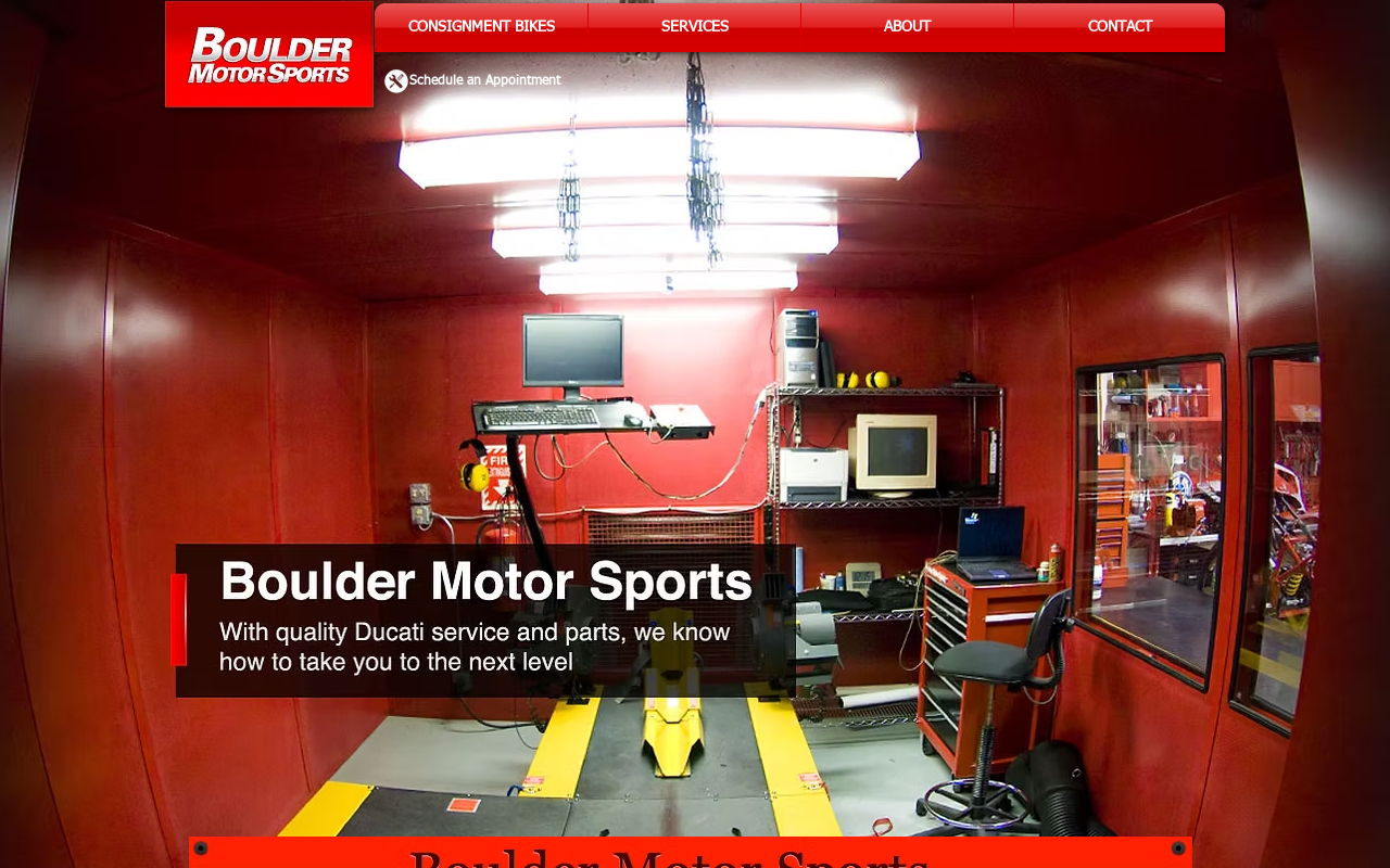 Boulder Motor Sports — screenshot of their official website
