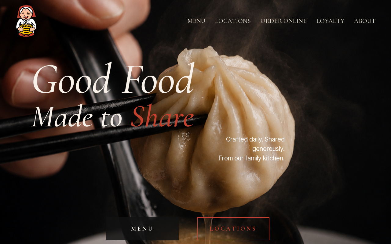 Nana’s Dim Sum & Dumplings — screenshot of their official website