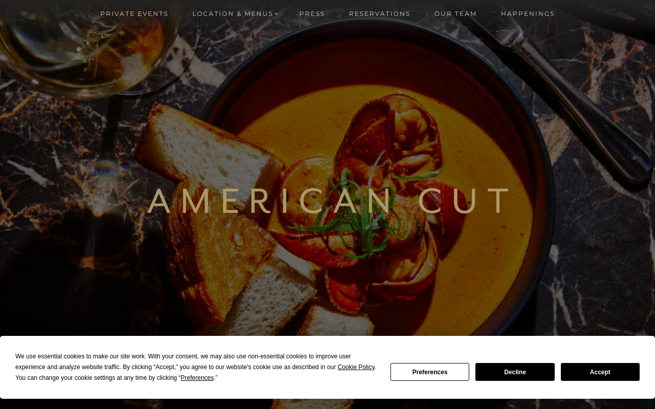 American Cut — screenshot of their official website