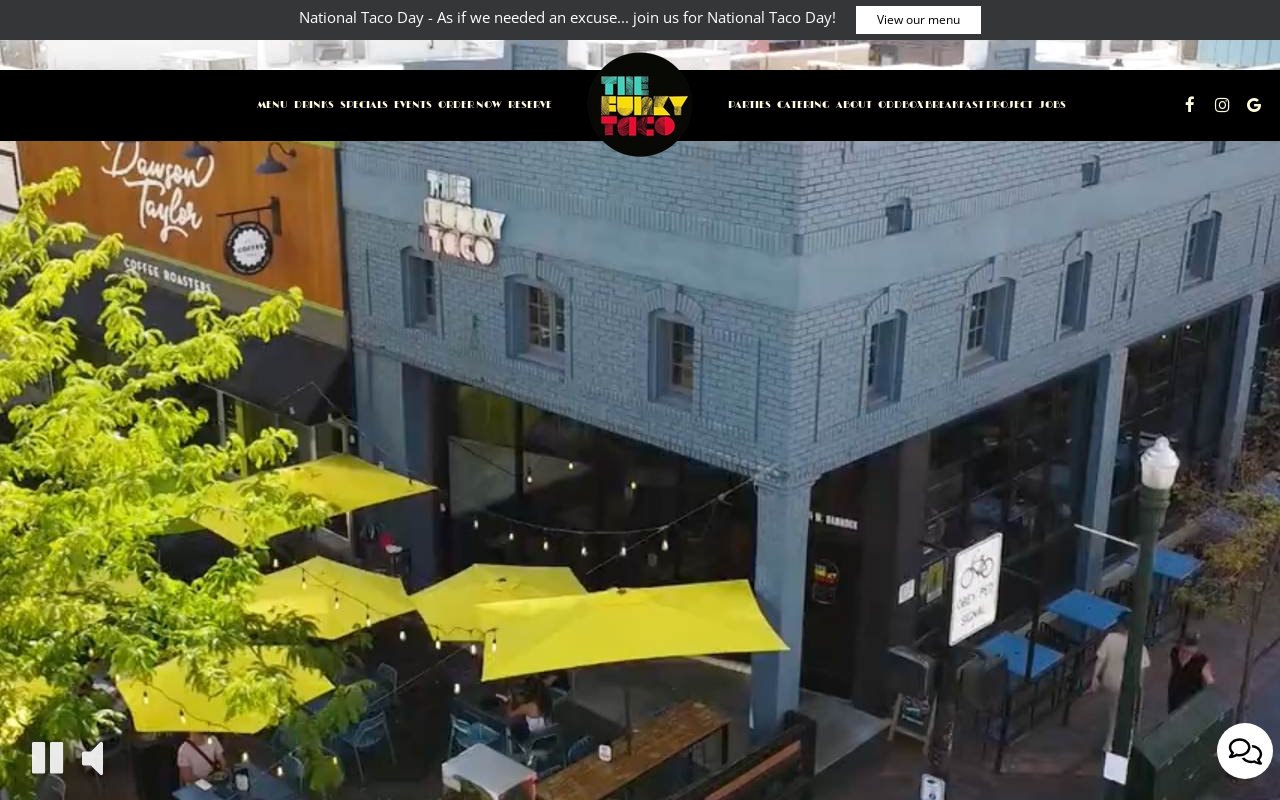 tHe Funky tAco — screenshot of their official website