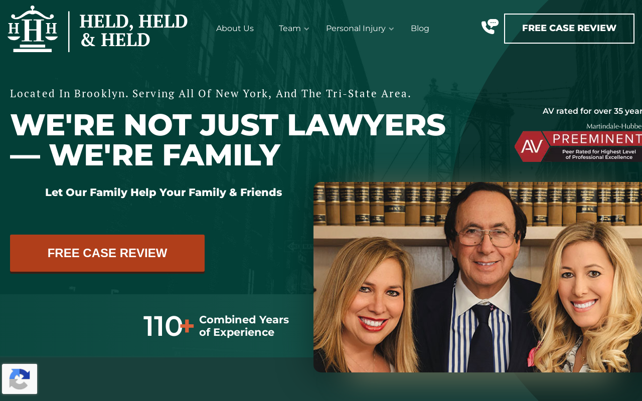Held, Held & Held — screenshot of their official website