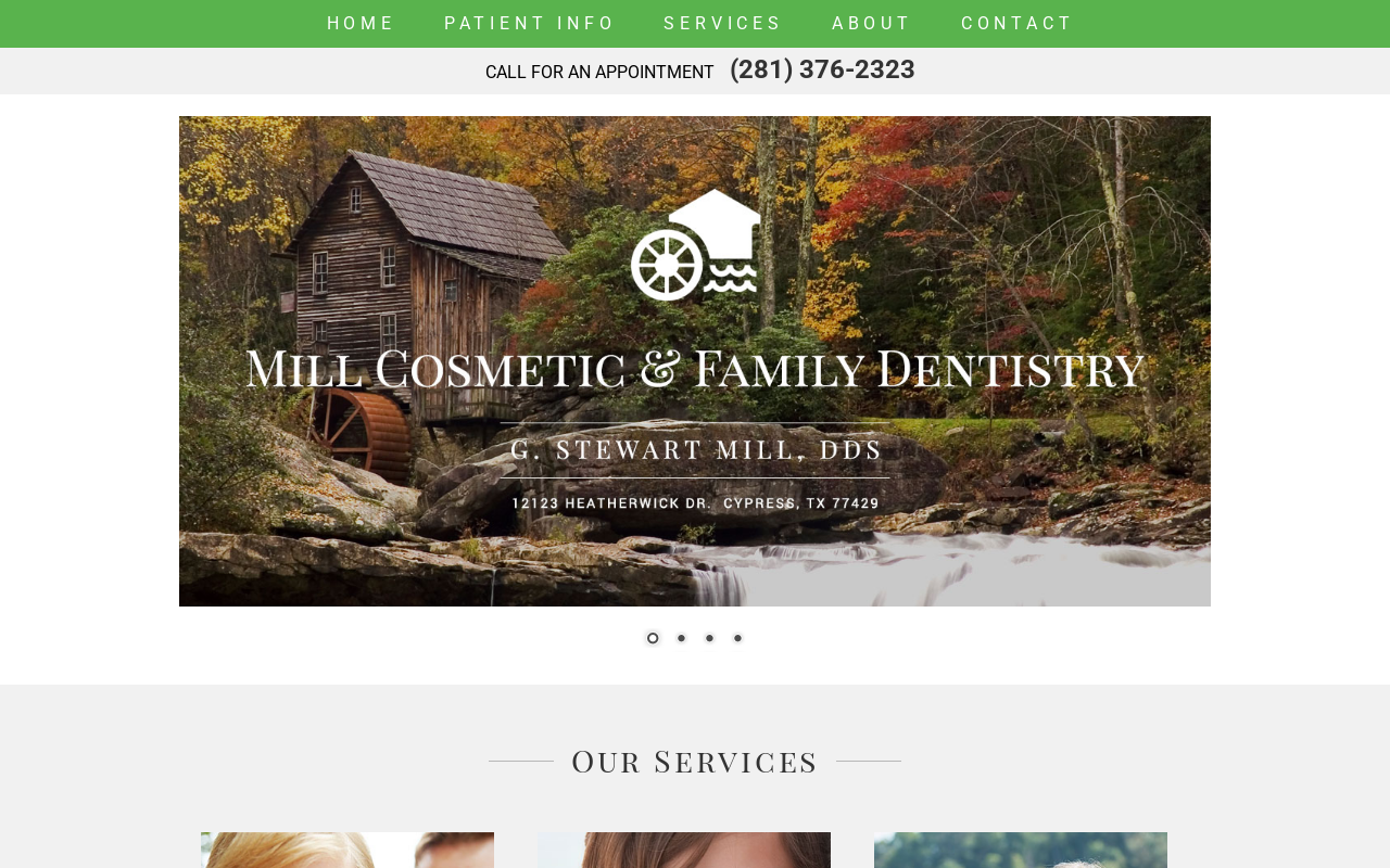 G. Stewart Mill, D.D.S. — screenshot of their official website