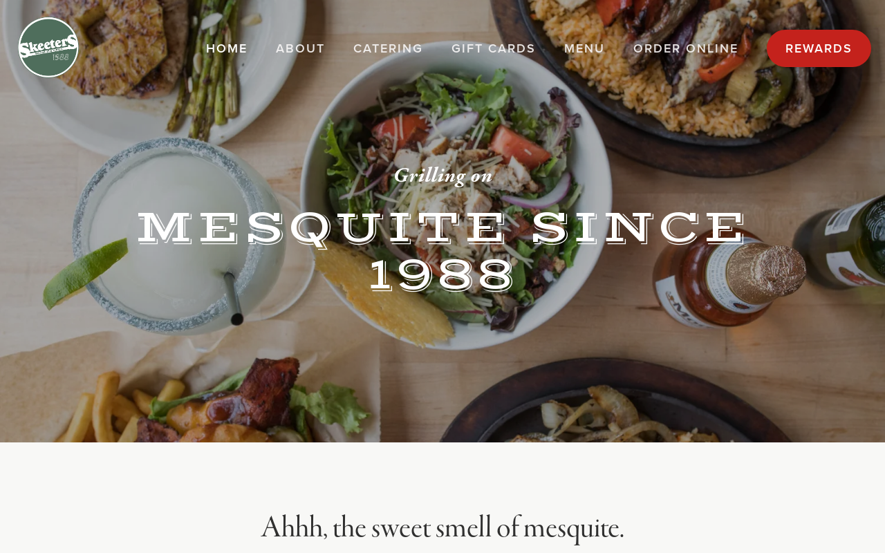 Skeeter's — screenshot of their official website