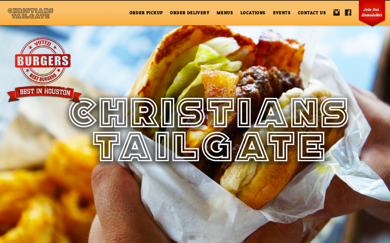 Christian’s Tailgate — screenshot of their official website