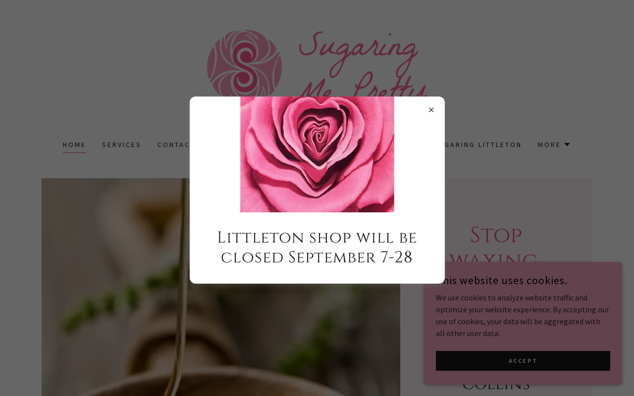 Sugaring Me Pretty — screenshot of their official website