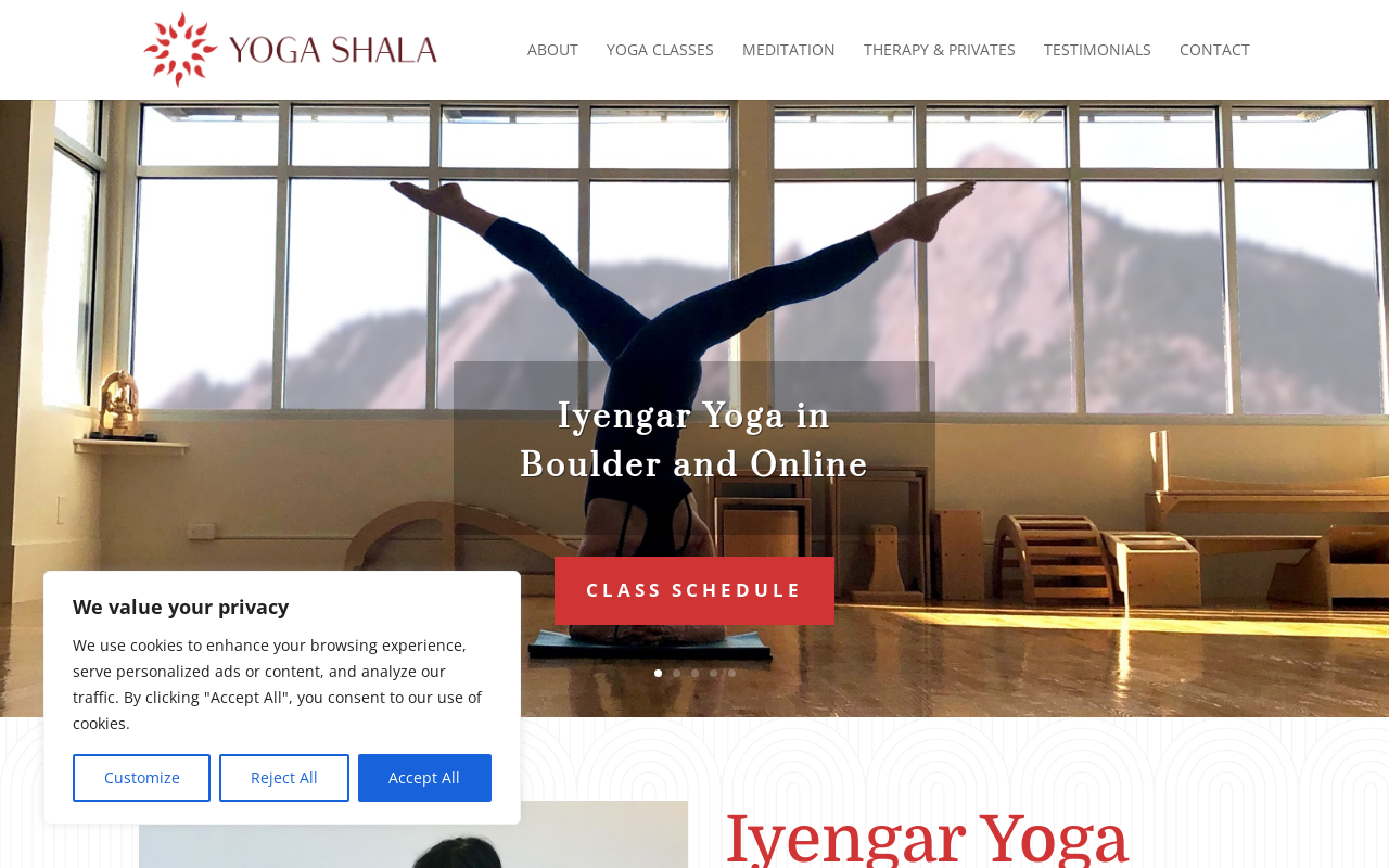 Yoga Shala — screenshot of their official website