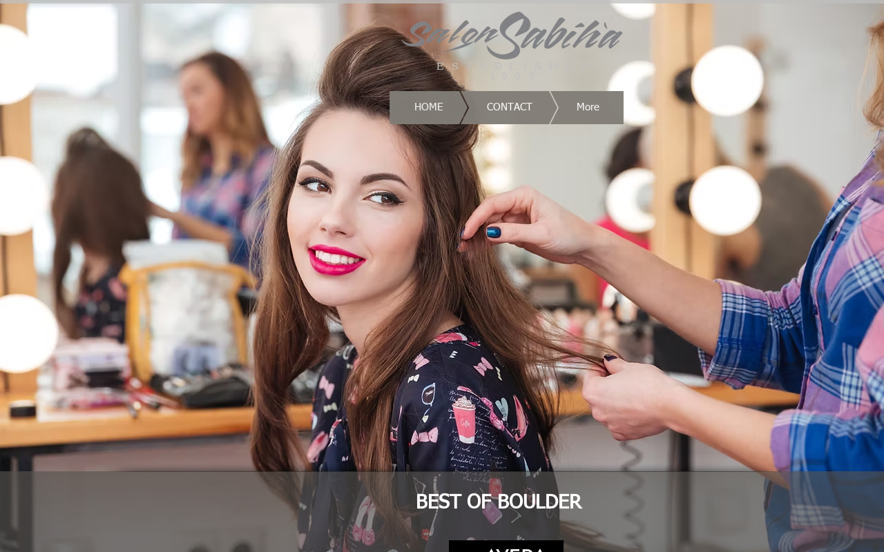 Salon Sabiha — screenshot of their official website