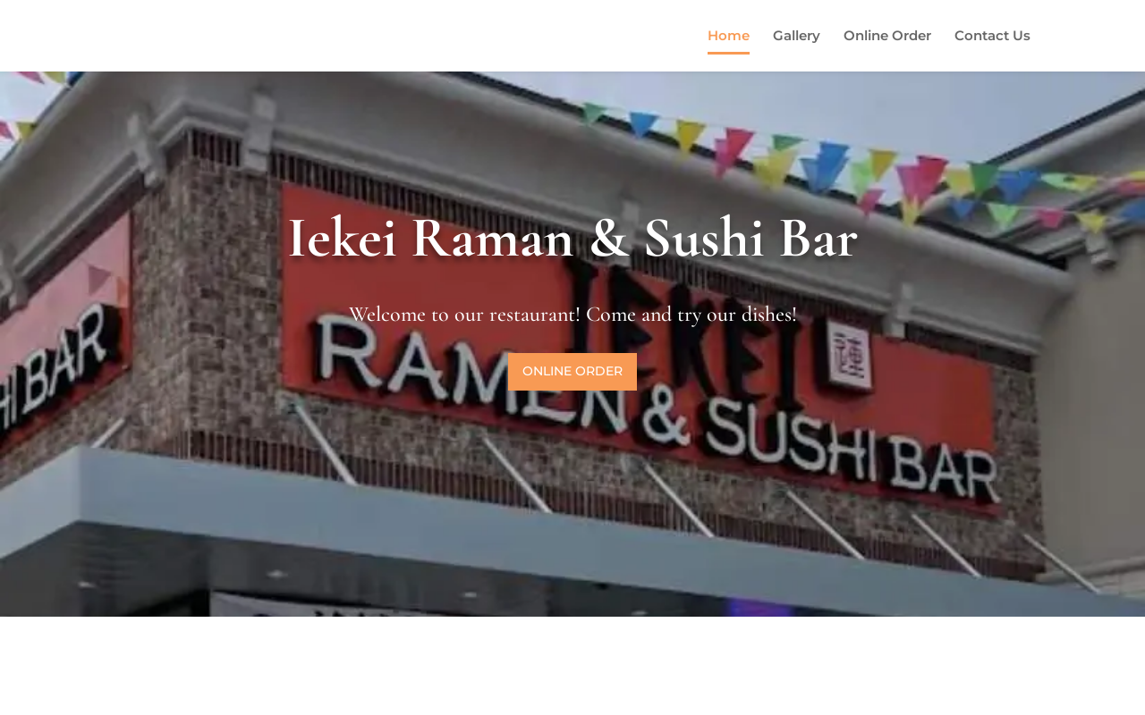 Iekei Ramen & Sushi Bar — screenshot of their official website