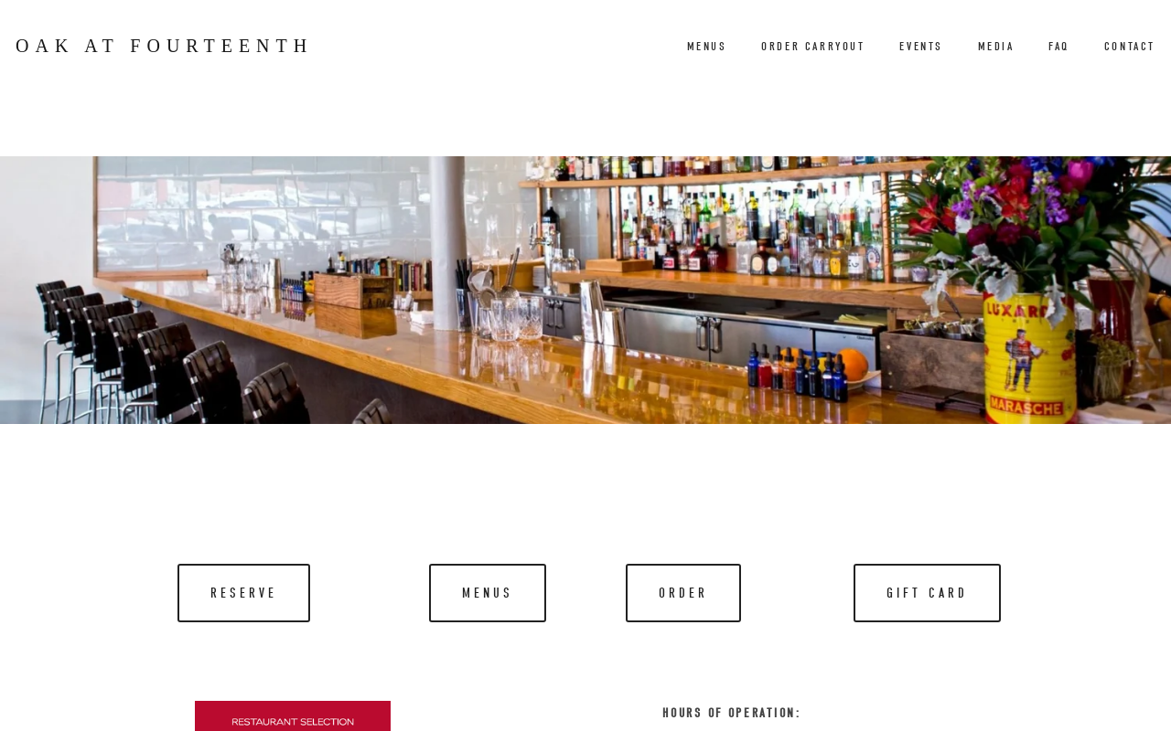 Oak at Fourteenth — screenshot of their official website