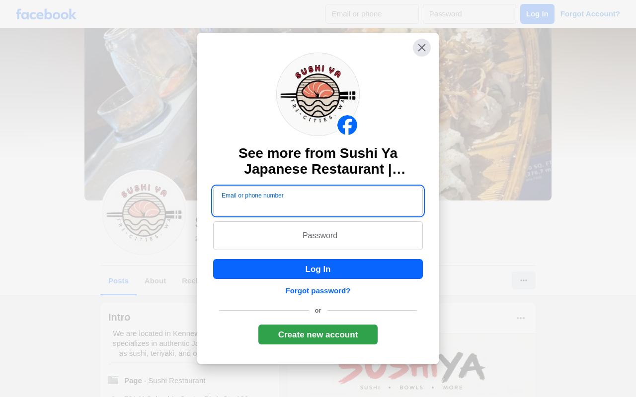 Sushi Ya! — screenshot of their official website
