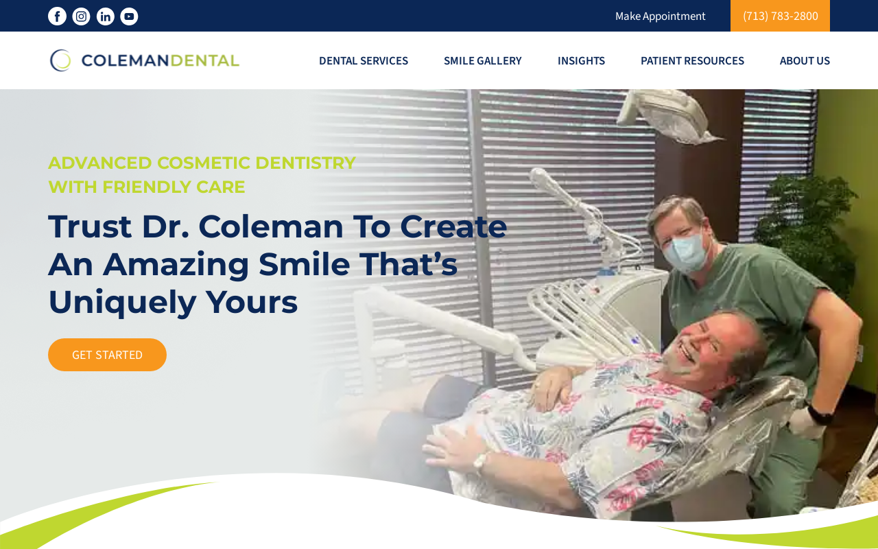 Coleman Dental — screenshot of their official website