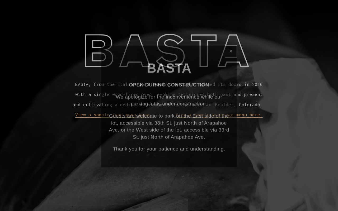 Basta — screenshot of their official website